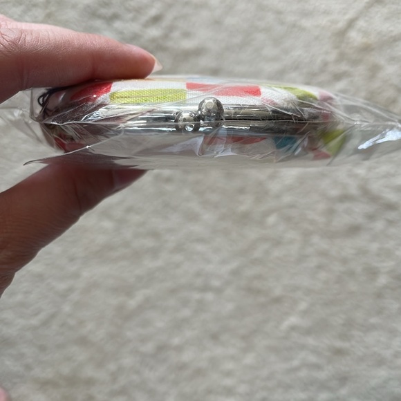 NWT Colorful Checkered Coin Purse - Picture 4 of 5